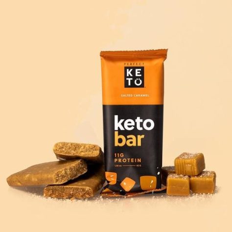 Perfect Keto Bars Salted Caramel - 12 Bars