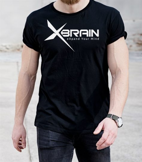 Xbrain T-shirt American apparel Black